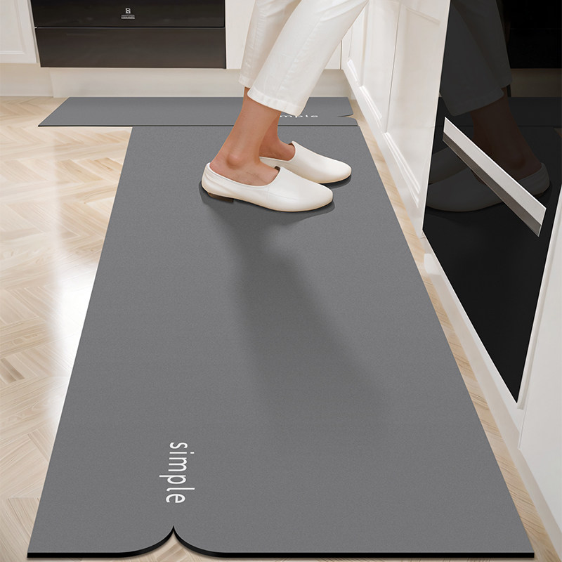 YKMORE kitchen floor mat double-sided anti-slip velvet