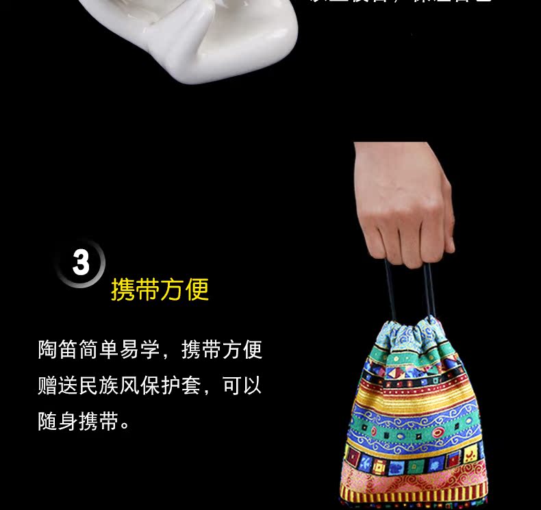 Thời gian sáo 6 lỗ ac giai điệu người mới bắt đầu Ocarina thả loại sáu lỗ AC Ocarina chơi nhạc cụ học sinh quốc gia sáo tiêu