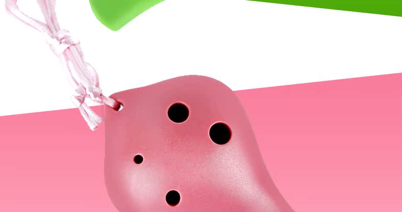 Thời gian sáo nhựa 6 lỗ Ocarina sáu lỗ Nhựa Ocarina Người mới bắt đầu Ocarina giới thiệu sinh viên giảng dạy nhạc cụ - Nhạc cụ dân tộc các loại đàn cổ cầm