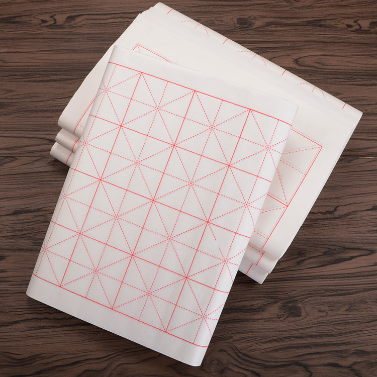 Anhui Xuan Paper Beige Four Feet Four Feet Open Calligraphy Beginology Gross Pen Letter Practice Half Raw And Semi Cooked Raw Rice Paper Wholesale