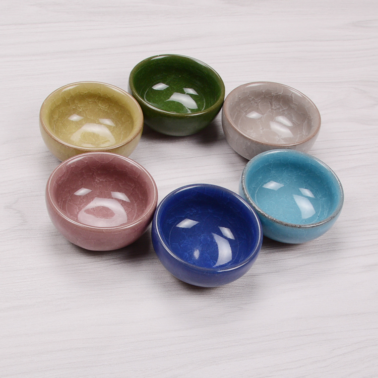 Vin House Calligraphy Supplies Ice Cracking Ceramic Pen Wash Water Dishes Water Bowls Small Pen Wash Glazed Ink ink Multi-functional ink