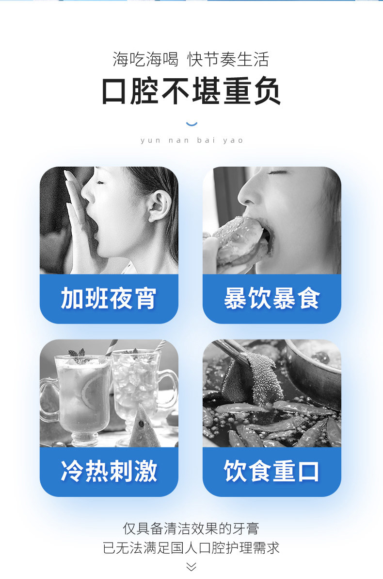 安享好物 安享A级牙膏-云南白药留兰牙膏 国标 