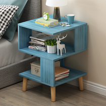 Creative side corner few mobile small coffee table small square simple sofa side table side cabinet bedroom bedside table