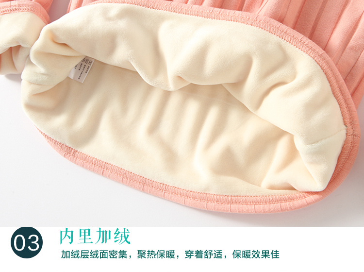 Mùa thu đông cộng với áo nhung dài tay bằng vải cotton nữ size lớn là áo thun cổ tròn dày, mỏng, mặc áo crop top áo thun dài tay nữ
