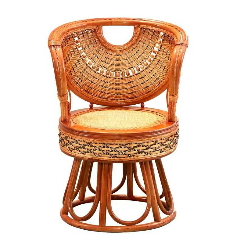 Real rattan chair three-piece living room modern simple balcony table and chair casual coffee table Vine chair back chair woven Teng chair