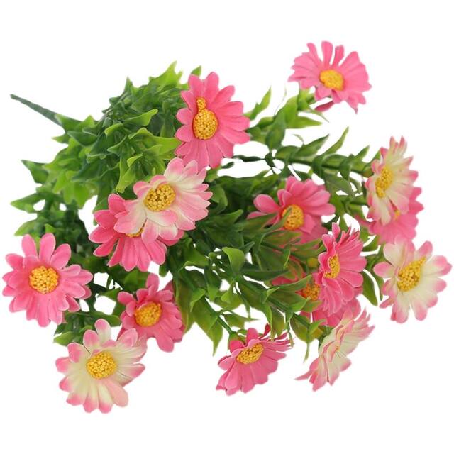 ດອກໄມ້ທຽມດຽວ simulated daisy bouquet ພາດສະຕິກດອກໄມ້ bouquet ດອກໄມ້ຜ້າໄຫມດອກໄມ້ສະແດງໂຄງການ pastoral ຕົກແຕ່ງ