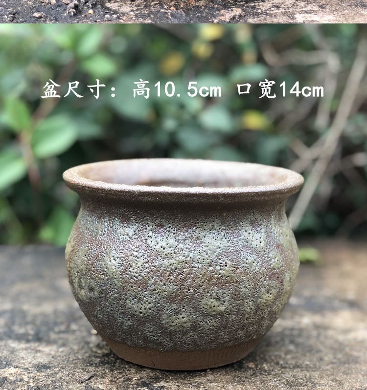 Retro rough some ceramic flowerpot more flowers, green plant POTS much meat basin high breathable purple sand pottery master zhuang zi