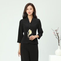Beauty clothes high-end set autumn and winter new female temperament ear health foot bath club massage SPA technician uniform
