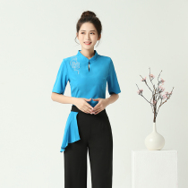 Autumn new beautician female temperament set foot bath SPA technician uniform health care shop SPA beauty salon work clothes