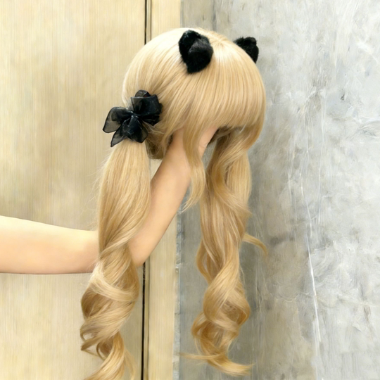 Sweet Girl Wig with Long Curly Hair, Lolita Style, Cute and Natural, Jk Bangs, Big Wavy Long Curly Hair, Full Head Wig