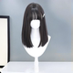 Wig for Women, Medium-Long Hair, Lolita Sweet and Natural Style, Jk Daily Wear, Long Straight Hair, Korean Style, Age-Reducing, Full Head Wig with Bangs