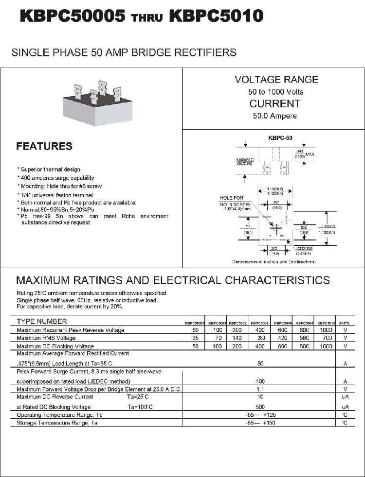 диодный мост kbpc5010 характеристики. даташит диодного моста кврс5010. распиновка диодного моста кврс5010. Kbpc3510. диодный мост kbpc3510 схема подключения.