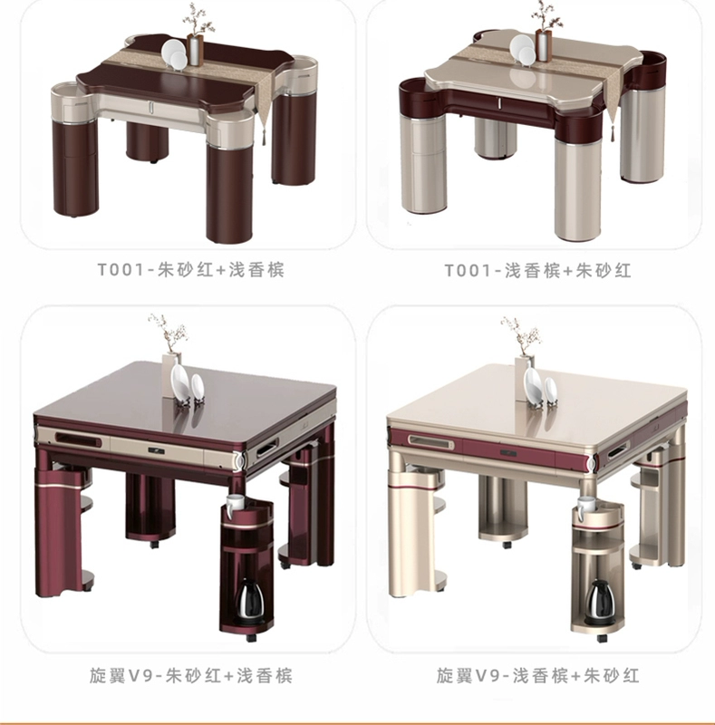 Máy mạt chược mới Jiangmeng hoàn toàn tự động máy mạt chược cao cấp hộ gia đình thương mại bàn mạt chược sang trọng bàn ăn máy sử dụng kép mạt chược