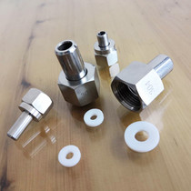 304 stainless steel pressure gauge movable welding head M20*1 5-14 welding base tube nut M14*1 5-8