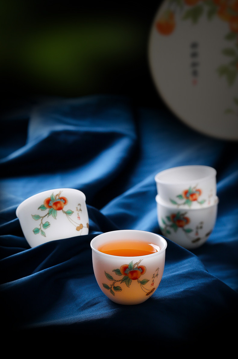 高档礼盒素烧冰种茶具套装送礼轻奢白瓷三才盖碗茶壶茶杯功夫茶具详情8