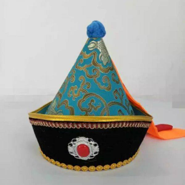 Mongolian hat male dance headdress adult ethnic style new wedding hat stage performance hat