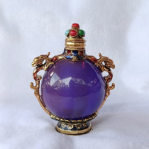 Portable snuff bottle antique handle living room classical craftsmanship decorative ornaments old objects smoking accessories snuff bottle collection