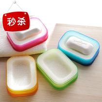 Sealed quick-drying cartoon personal soap box absorbent sponge pad soap n box portable travel bathroom soft storage