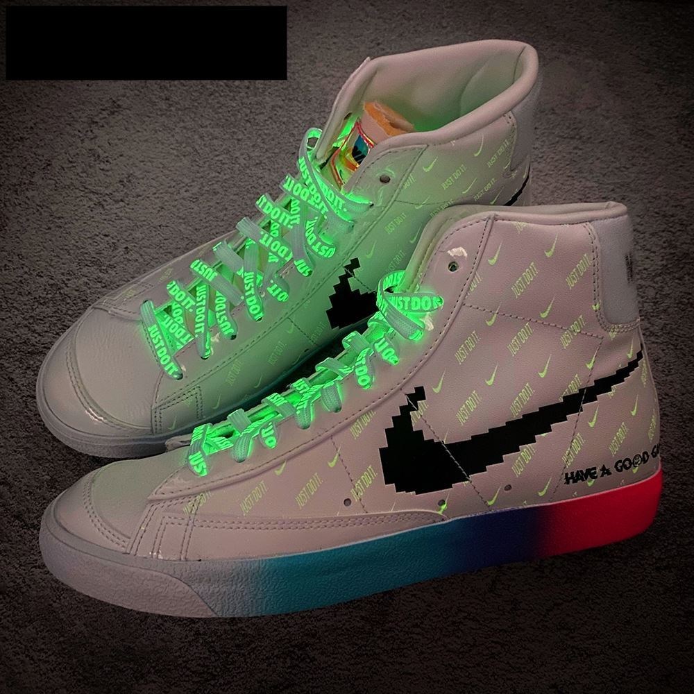 led shoelaces sloth sneakers children shoes bright electric racing sphincter fluorescent reflective flat pioneers electric play pixel shoelaces