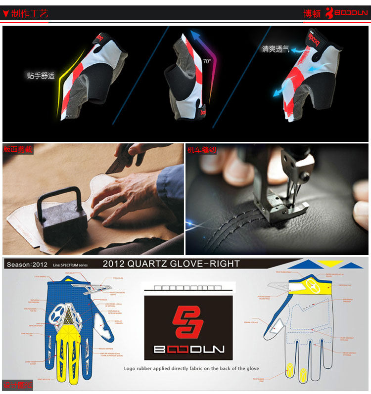 Gants de cyclisme mixte BOODUN - Ref 2239666 Image 20