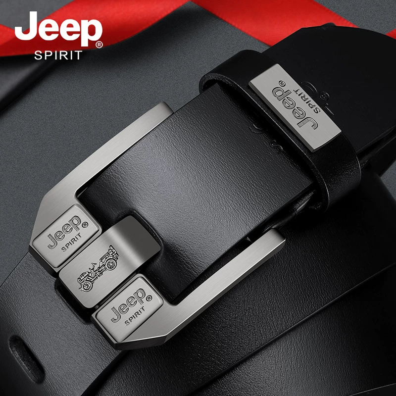 Пояс для мужчин Jeep, универсальные кожаные брюки, корейский стиль, натуральная кожа