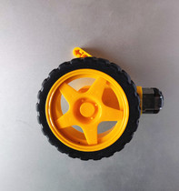 TT Motor Compatible Lego Robot EV3 Building Blocks Intelligent Trolley Rubber Wheels DIY Accessories Educational Experiment