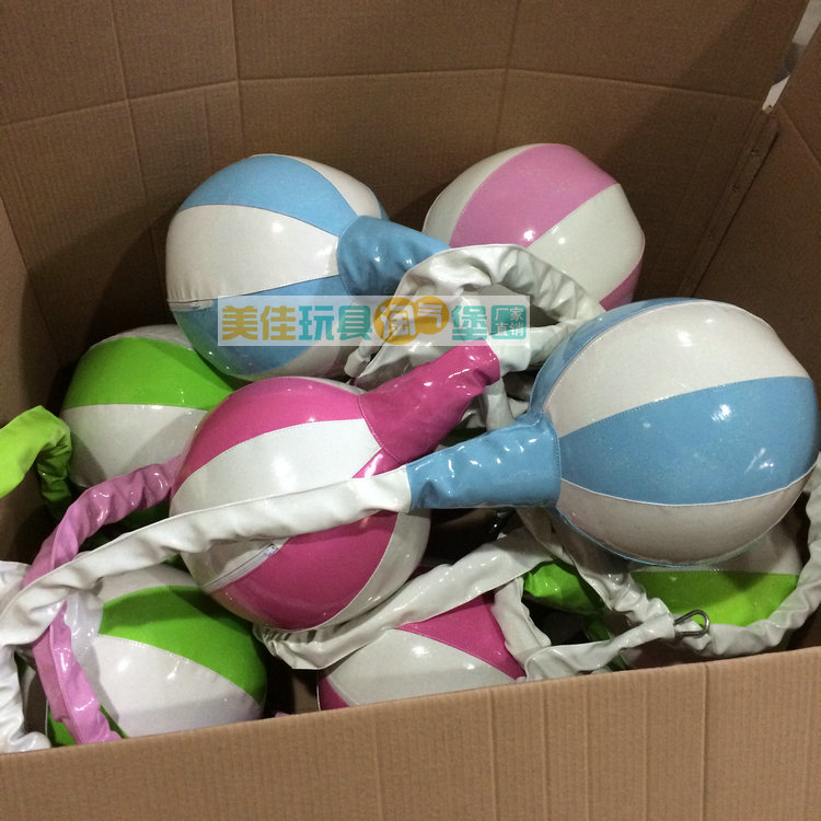 Electric Naughty Castle Accessories Indoor Children's Orchestra Electric Coconut Tree Balls Manufacturer Promotion Stainless Steel Ball With Chain