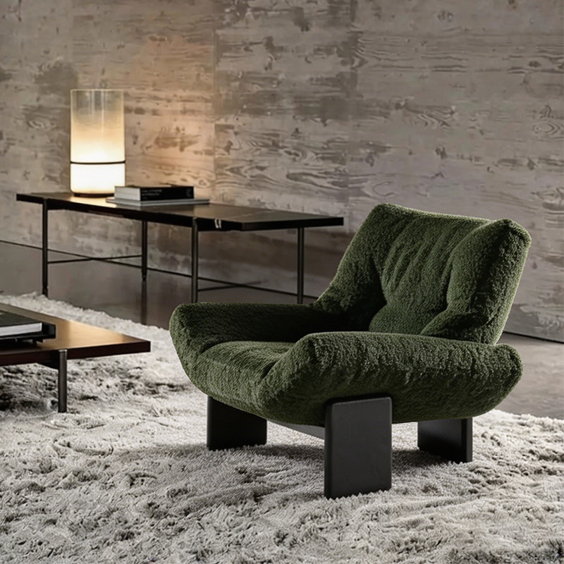 Emmi Single Sofa Chair Designer Light Luxury Armchair for Living Room Italian Minimalist Emmi Leisure Chair