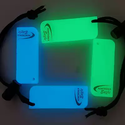 OEM recycling long-lasting luminous diving outdoor fluorescent tag car backpack personality decoration hanging square