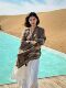 Northwest Xinjiang Qinggan Grand Ring Desert Shawl with Women's Xinjiang Retro National Style Sichuan West Cape