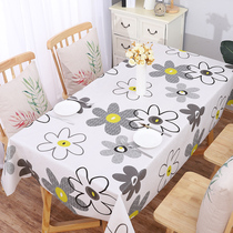 Net red tablecloth waterproof anti-oil disposable tablecloth plastic tablecloth coffee table tablecloth ins fabric hipster