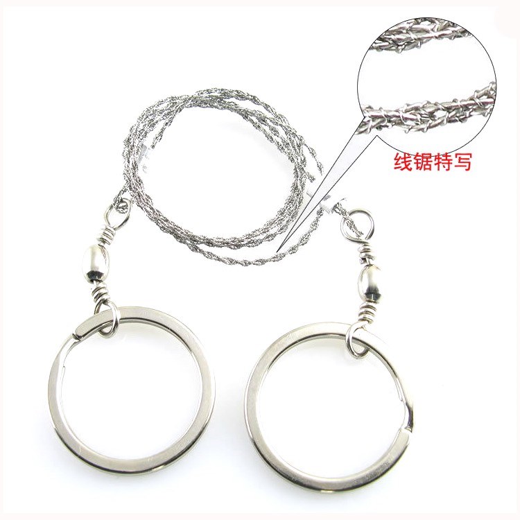 Xích cưa cưa ngoài trời đa chức năng sống sót ngoài trời người dùng sống sót ngoài cánh đồng thiết bị cắm trại cung cấp cưa dây - Vòng đeo tay Clasp vòng đeo tay nữ