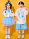 六一儿童啦啦队演出服学院风小学生合唱朗诵表演幼儿园毕业照班服