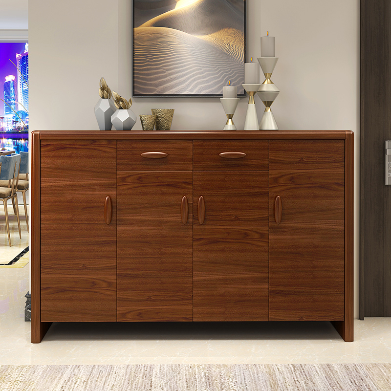 Door Shoe Cabinet Solid Wood Simple Modern Entrance Hall Cabinet