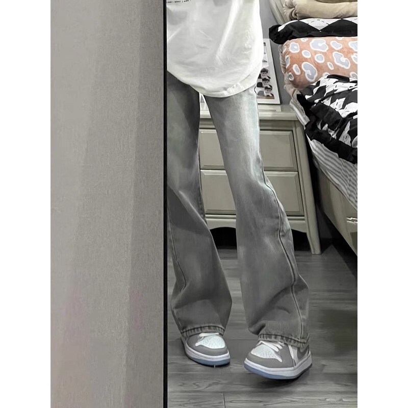 American Retro Flared Jeans for Women, Summer 2026 New Design, High-Waisted, Slimming, Wide-Leg Pants, Thin Style