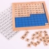 Montessori dạy học Monte Montessori toán giáo dục sớm đồ chơi giáo dục phiên bản chuyên nghiệp 1-100 bảng liên tục kỹ thuật số - Đồ chơi giáo dục sớm / robot