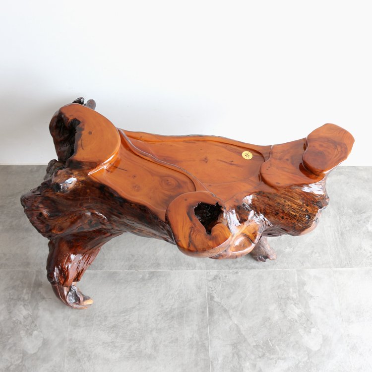 Redwood cỏ gỗ hồng mộc đỏ cây gỗ tự nhiên gốc cây gỗ gốc khắc bàn trà ban công cửa hàng gỗ rắn bàn cà phê nhỏ - Các món ăn khao khát gốc bàn ghế gỗ gốc cây