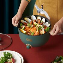 Bear electric cooking pot small hot pot household multifunctional one pot 3 liters capacity electric wok DRG-C30H1