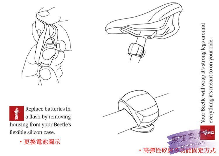 Eclairage pour vélo - Ref 2402818 Image 48