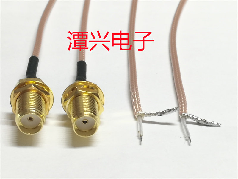 SMA-KY single-sided RG178 silver-plated cable SMA bifurcated single-sided DIY modified high-frequency signal test line