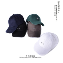 BUT ~ handsome boys have seen the Korean version of the trend of personality grinding cloth to make old letters baseball cap travel cap