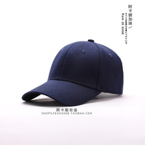 Hen unprinted principle Japanese heavy canvas cotton baseball cap all-match mens and womens hard top basic baseball cap