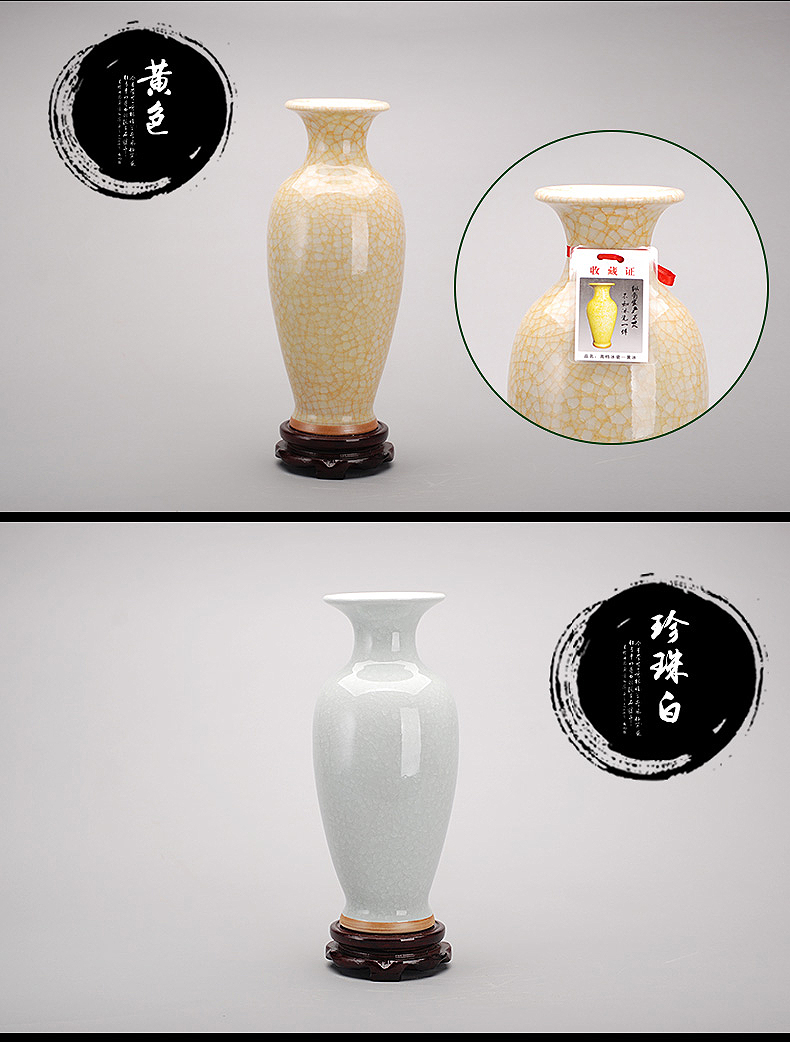 Archaize of jingdezhen ceramics up on crack green glaze borneol vase home sitting room adornment is placed