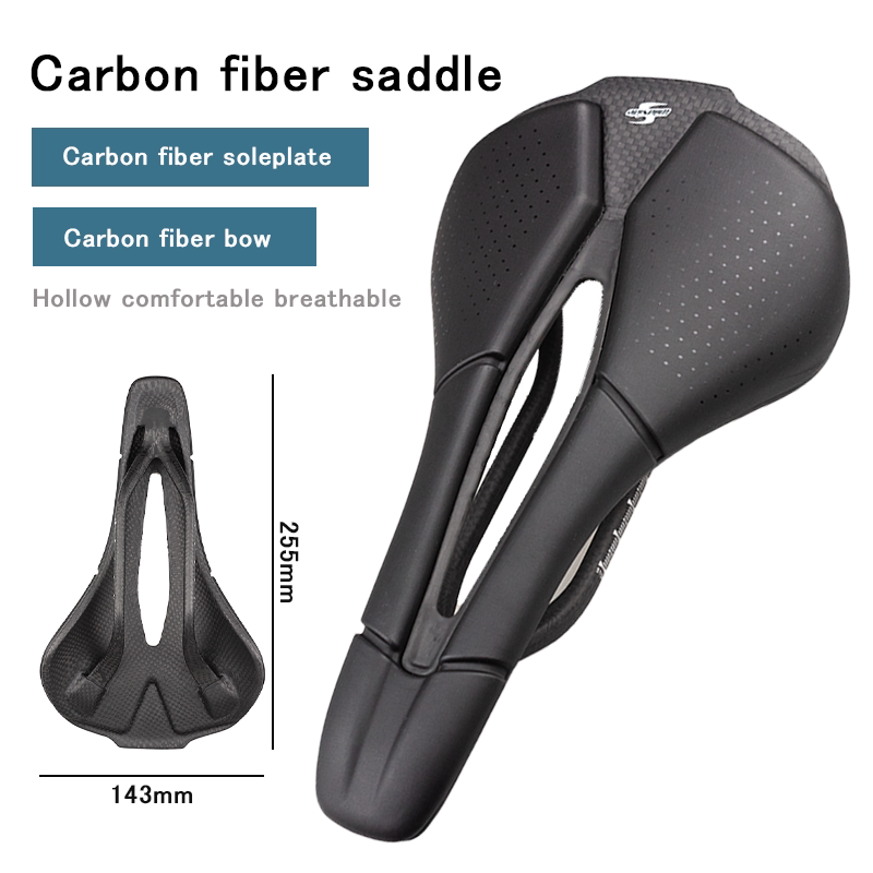 Wildside Carbon Fiber Steel Bow Pu Leather Comfort Bicycle Saddle Road Bike Mountain Bike Accessories Anti-Seismic Foam Wildside Carbon Fiber Steel Bow Pu Leather Comfort Bicycle Saddle Road Bike Mountain Bike Accessories Anti-Seismic Foam