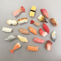 (4) Japanese Japanese creative 3D three-dimensional simulation food sushi cuisine salmon refrigerator sticker magnetic