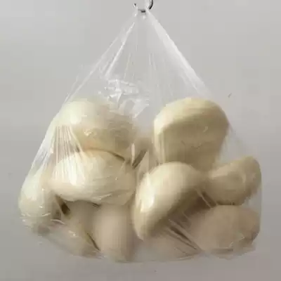 White convenient bag wholesale transparent portable plastic bag vest bag horse clip nylon thin bag shopping bag