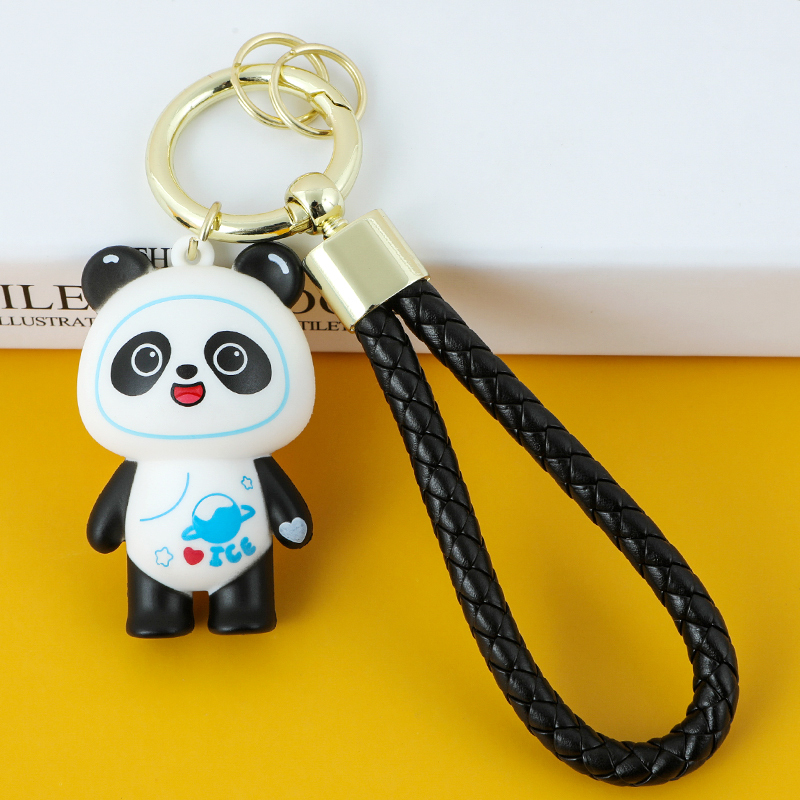 Chubby Panda Cute Mi Dong Bear Keychain Pendant Fat Little Panda Keychain Car Key Pendant Chubby Panda Cute Mi Dong Bear Keychain Pendant Fat Little Panda Keychain Car Key Pendant