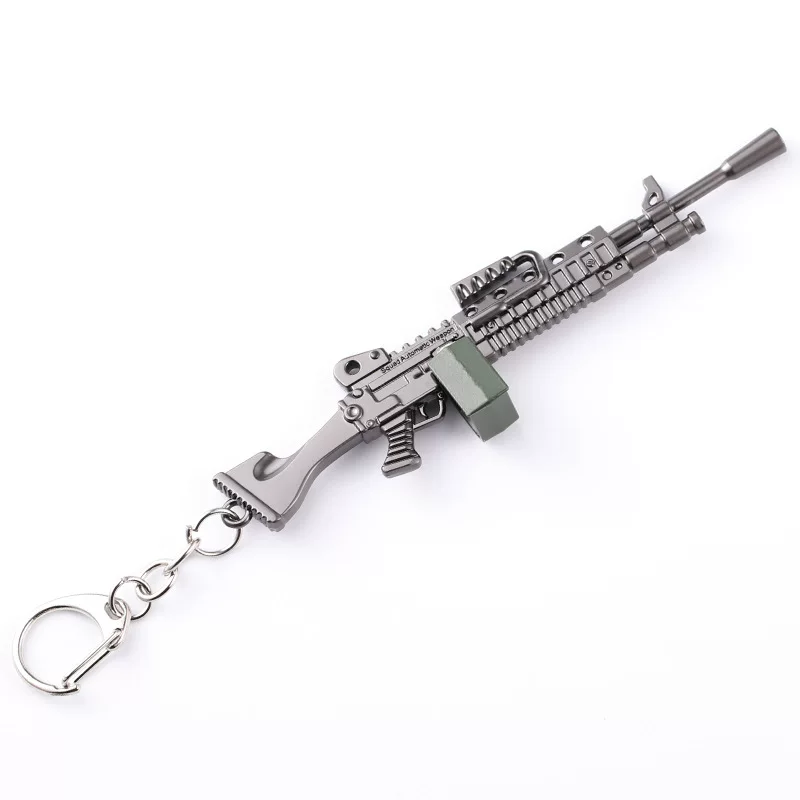 Ключодержащий игрушечный набор: оружие Форти́с Найт, модель M4, ракетница, AWM, Head SCAR штурмовая винтовка, брелок