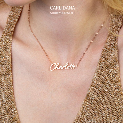 英文名字定制项链女ins冷淡风轻奢小众设计感DIY字母锁骨链配饰潮