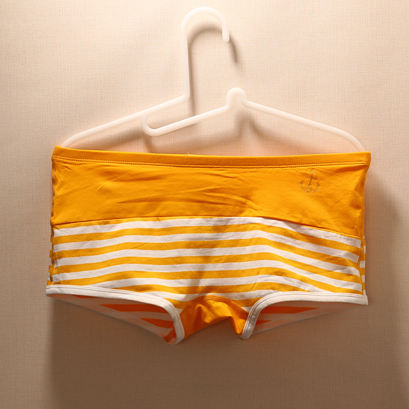 Quần lót nam bằng vải cotton Thanh niên eo thấp quần mỏng Thủy thủ neo boyshort cotton đồ lót gợi cảm quần lót nam sexy